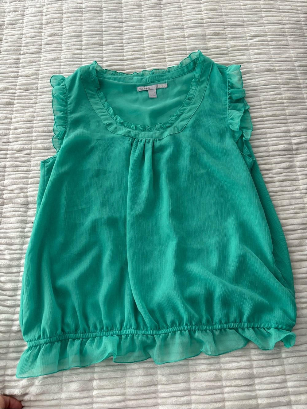 Old Navy Ruffled Sleeveless Blouse